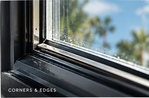 Detailing the corners and edges of a window